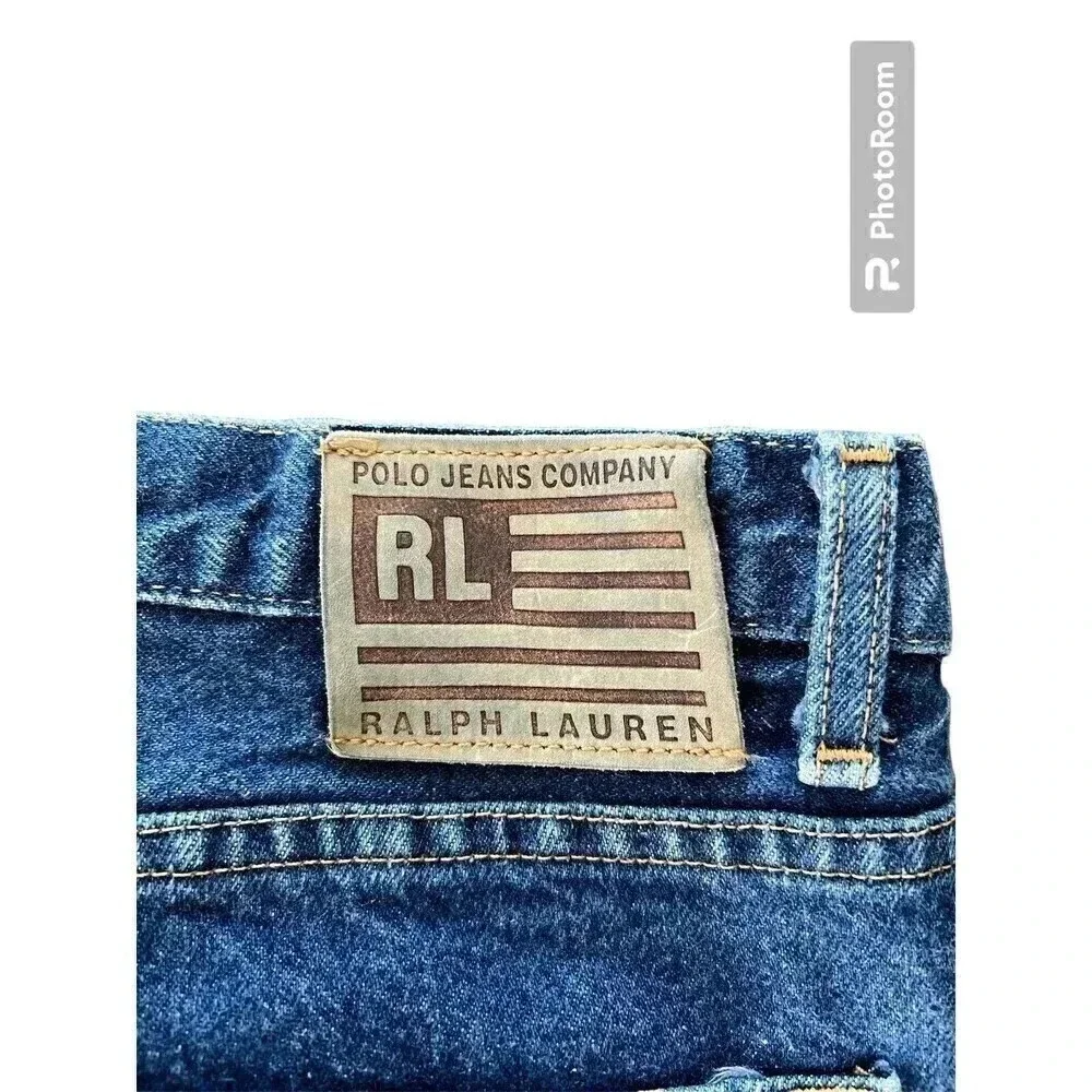 Polo Ralph Lauren womans weekender Jeans size 10X31 Dark wash straight leg - Picture 3 of 9